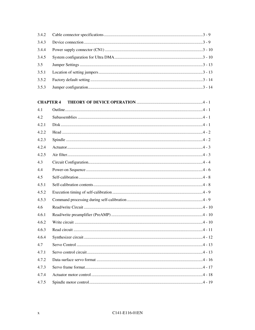 Fujitsu MPG3XXXAH-E manual Theory of Device Operation 