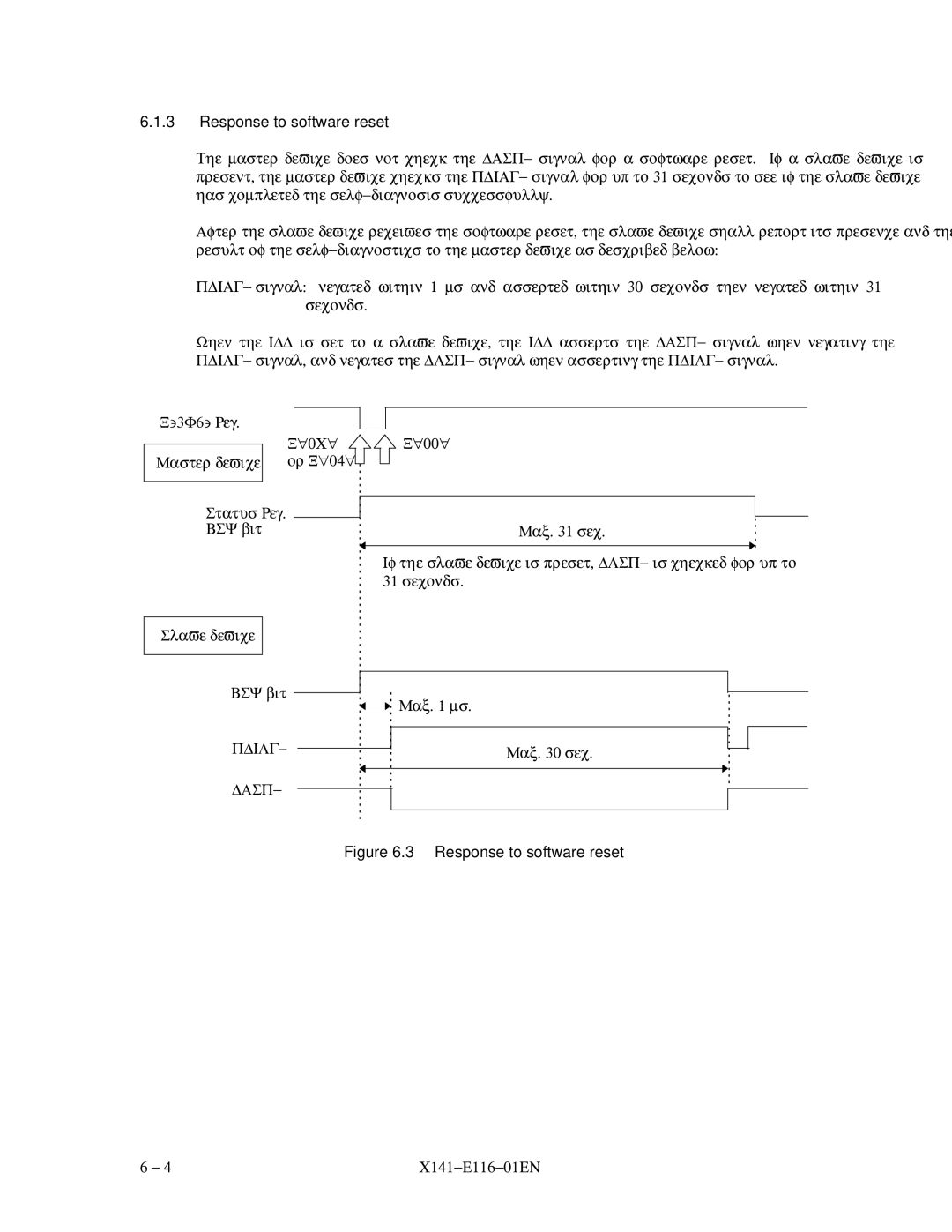 Fujitsu MPG3XXXAH-E manual Response to software reset 