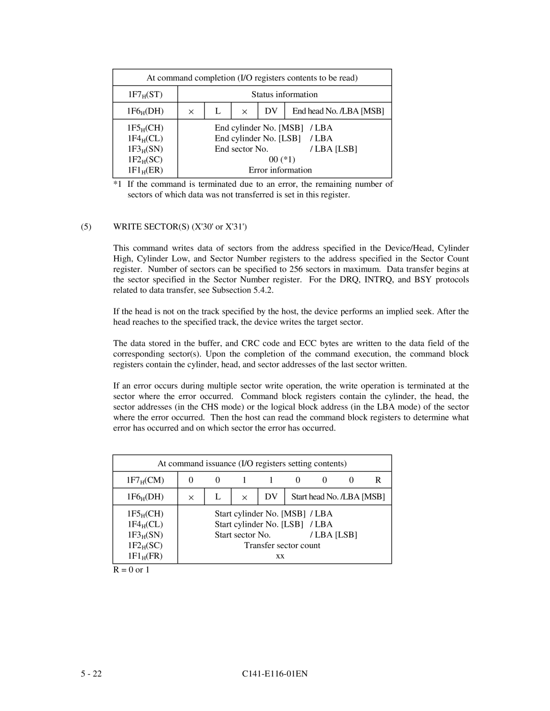 Fujitsu MPG3XXXAH-E manual Lba 