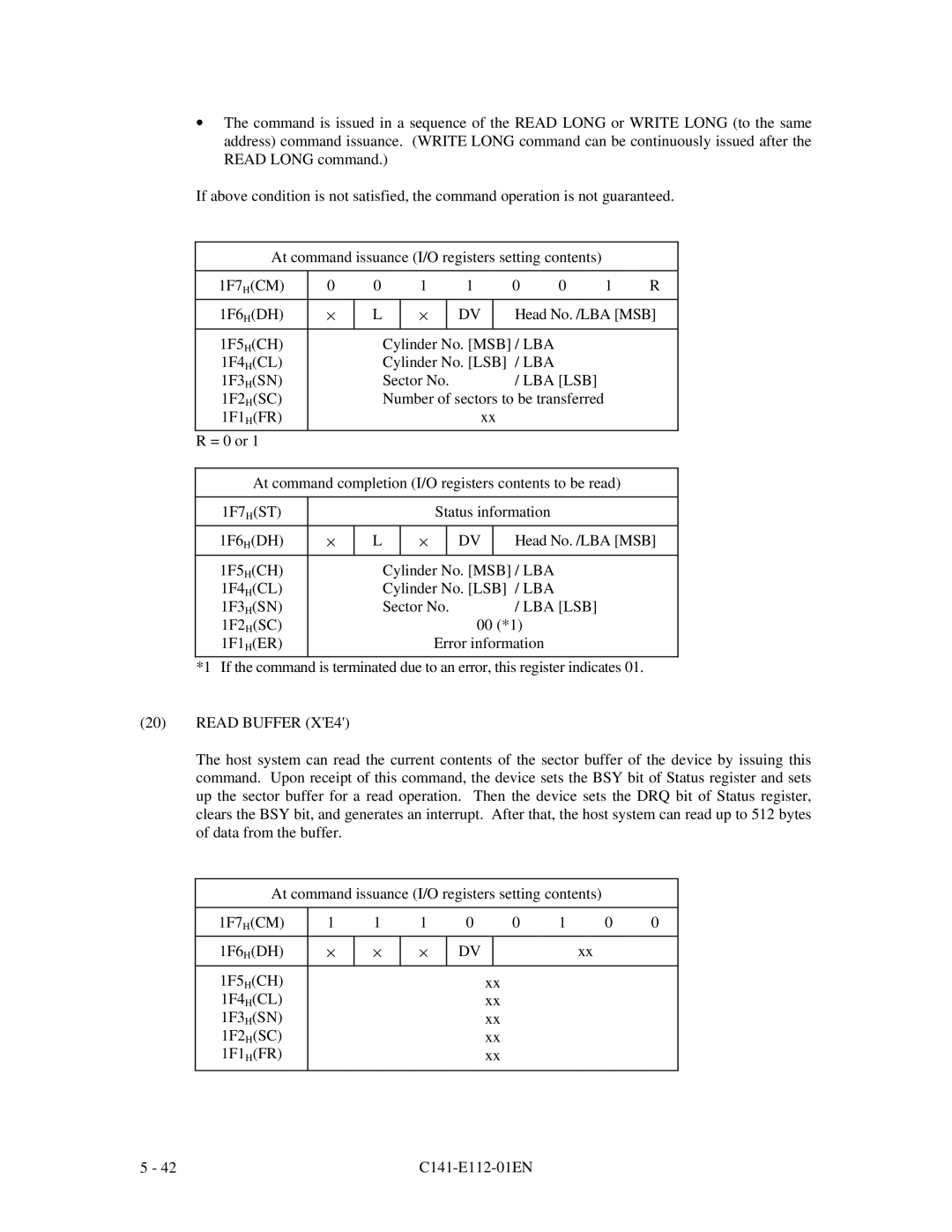 Fujitsu MPG3XXXAH manual Lba Lsb 