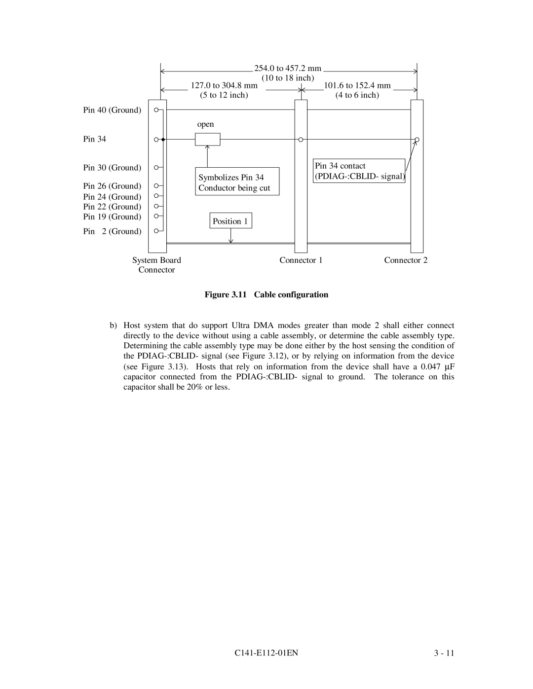 Fujitsu MPG3XXXAH manual Cable configuration 