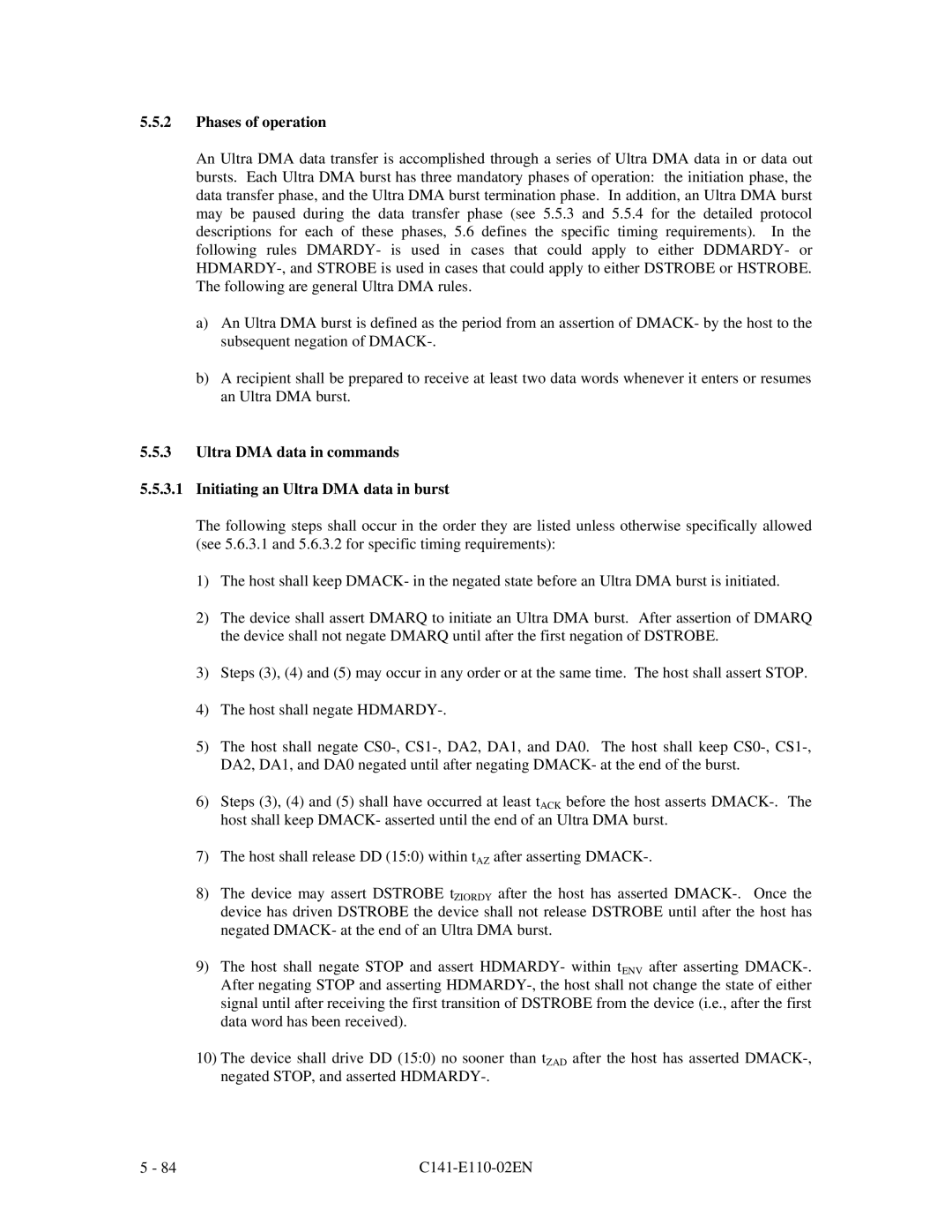 Fujitsu MPG3XXXAT manual Phases of operation 