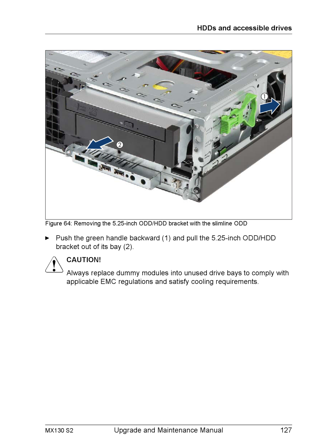 Fujitsu MX130 S2 manual Upgrade and Maintenance Manual 127 