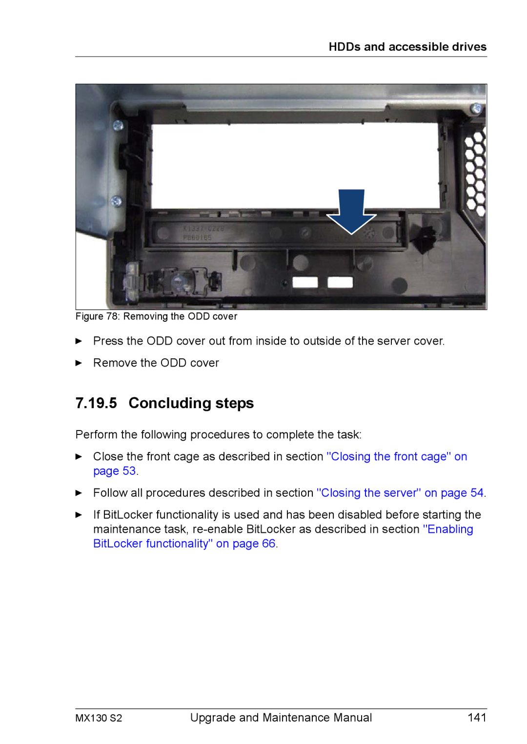 Fujitsu MX130 S2 manual Upgrade and Maintenance Manual 141 