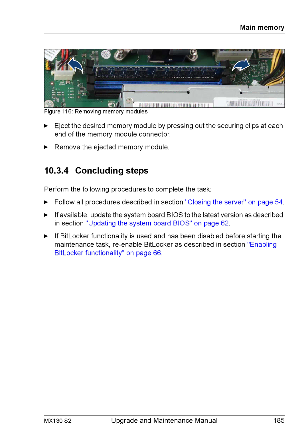 Fujitsu MX130 S2 manual Upgrade and Maintenance Manual 185 