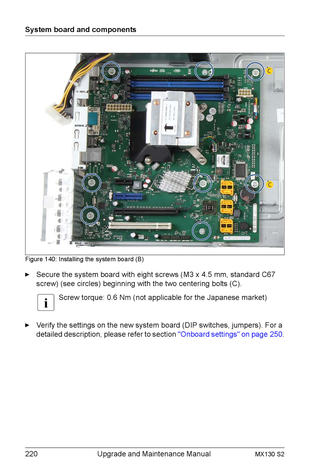 Fujitsu MX130 S2 manual Upgrade and Maintenance Manual 