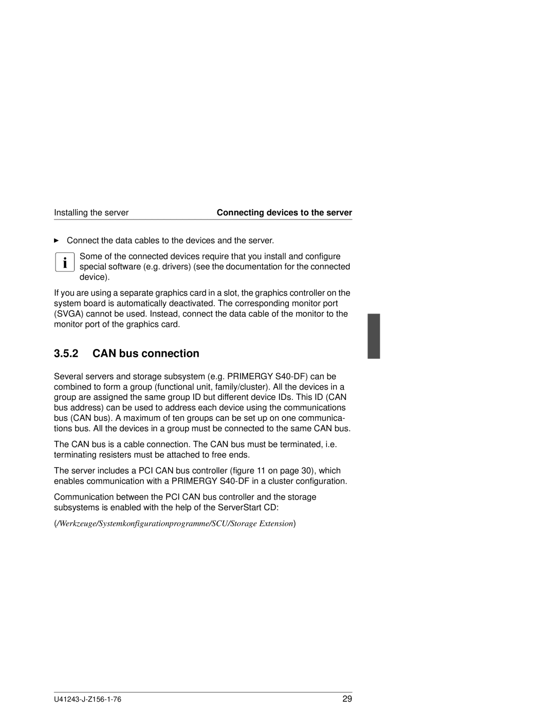 Fujitsu N800 manual Can bus connection 