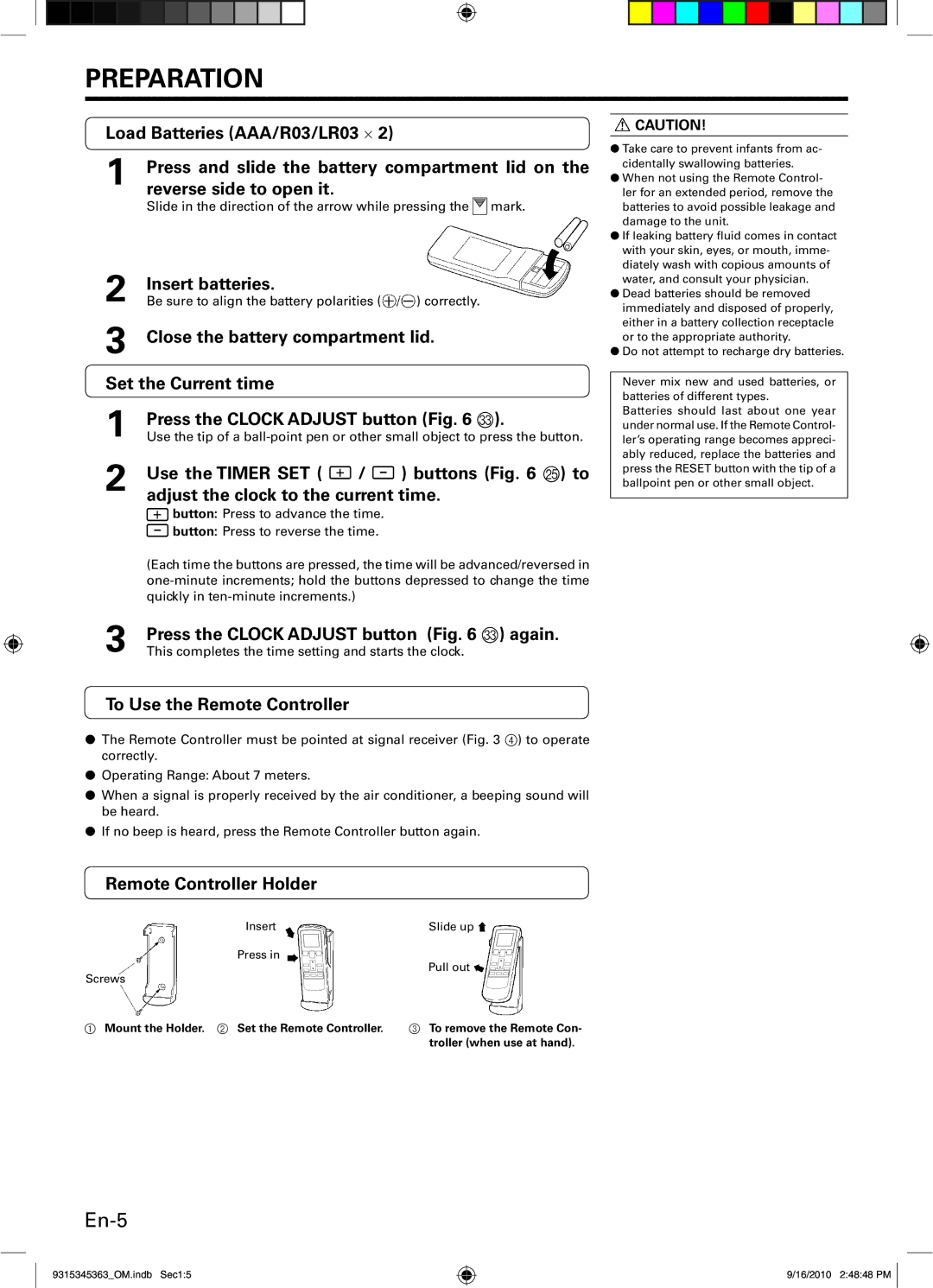 Fujitsu INVERTER, Outdoor Unit AOU30CLX1, ASU36CLX1, ASU30CLX1, AOU36CLX1 manual Preparation, En-5 