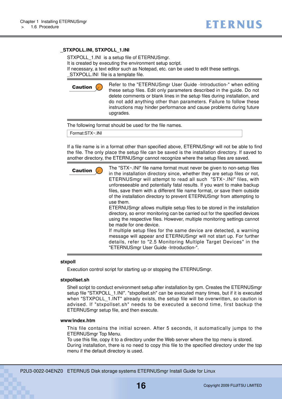 Fujitsu P2U3-0022-04ENZ0 manual Stxpollset.sh, Www/index.htm 