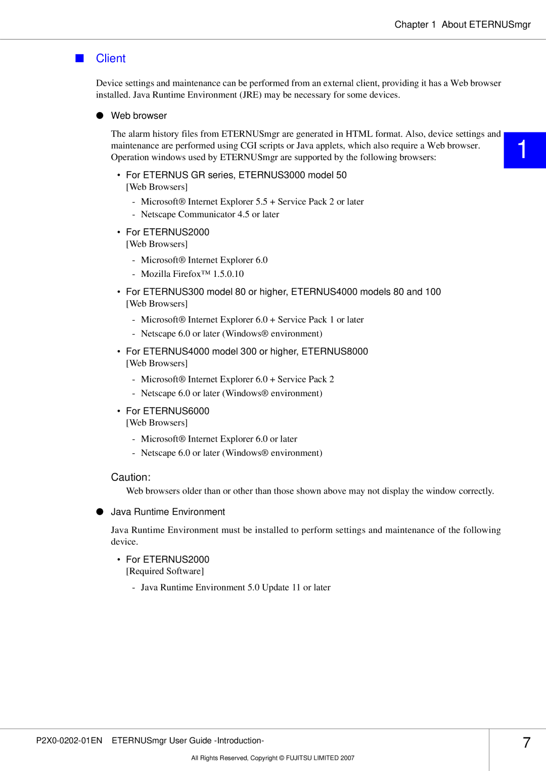 Fujitsu P2X0-0202-01EN manual Client 