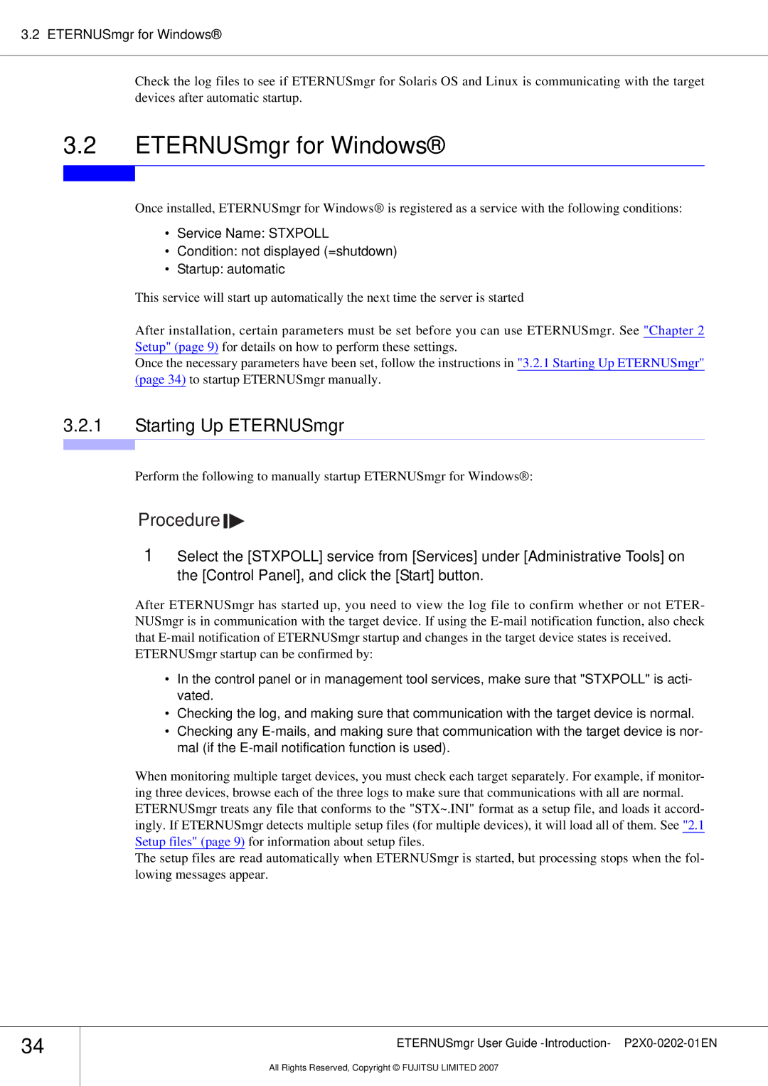 Fujitsu P2X0-0202-01EN manual ETERNUSmgr for Windows 