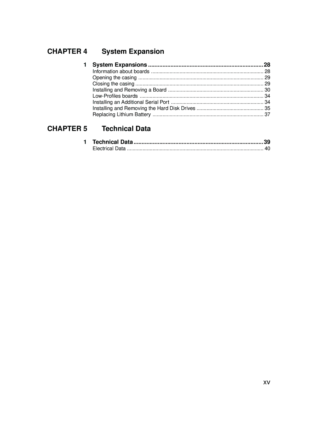 Fujitsu P301, P310 user manual System Expansions, Technical Data 