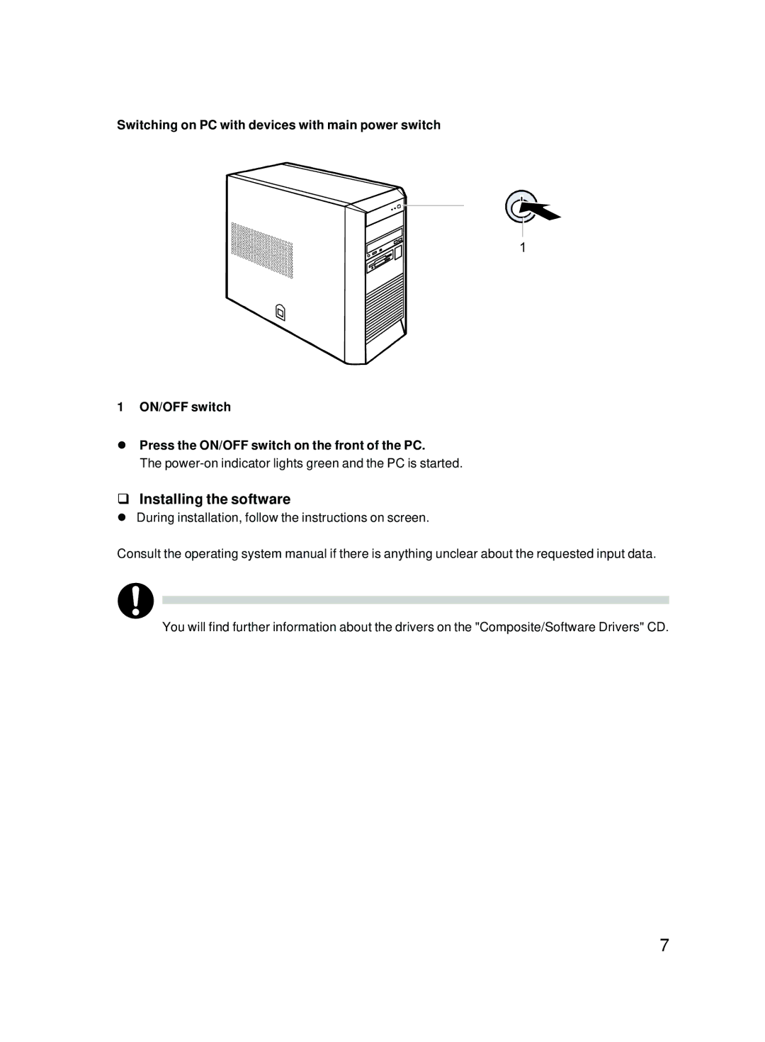 Fujitsu P301, P310 user manual Installing the software 