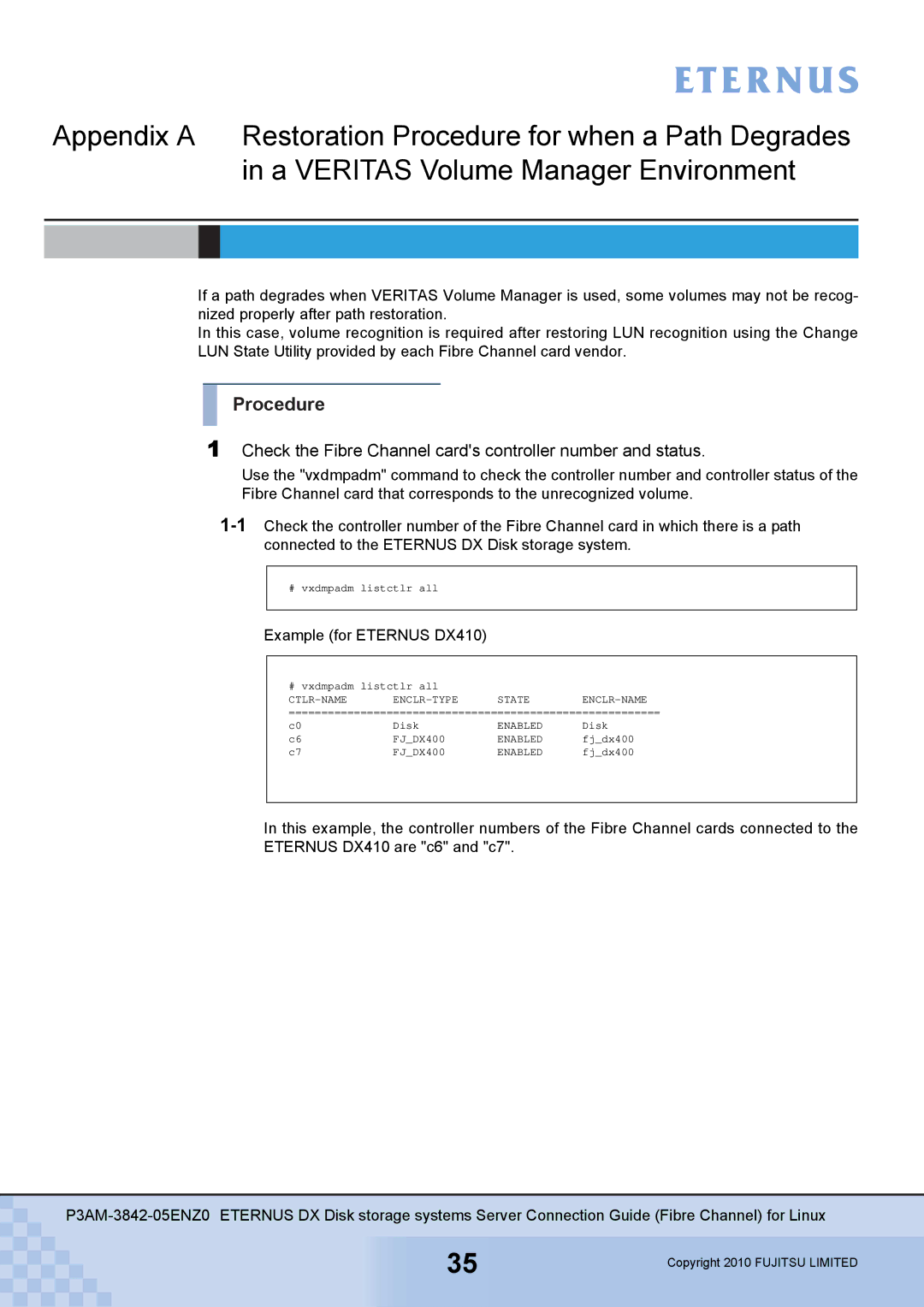 Fujitsu P3AM-3842-05ENZ0 manual Procedure 