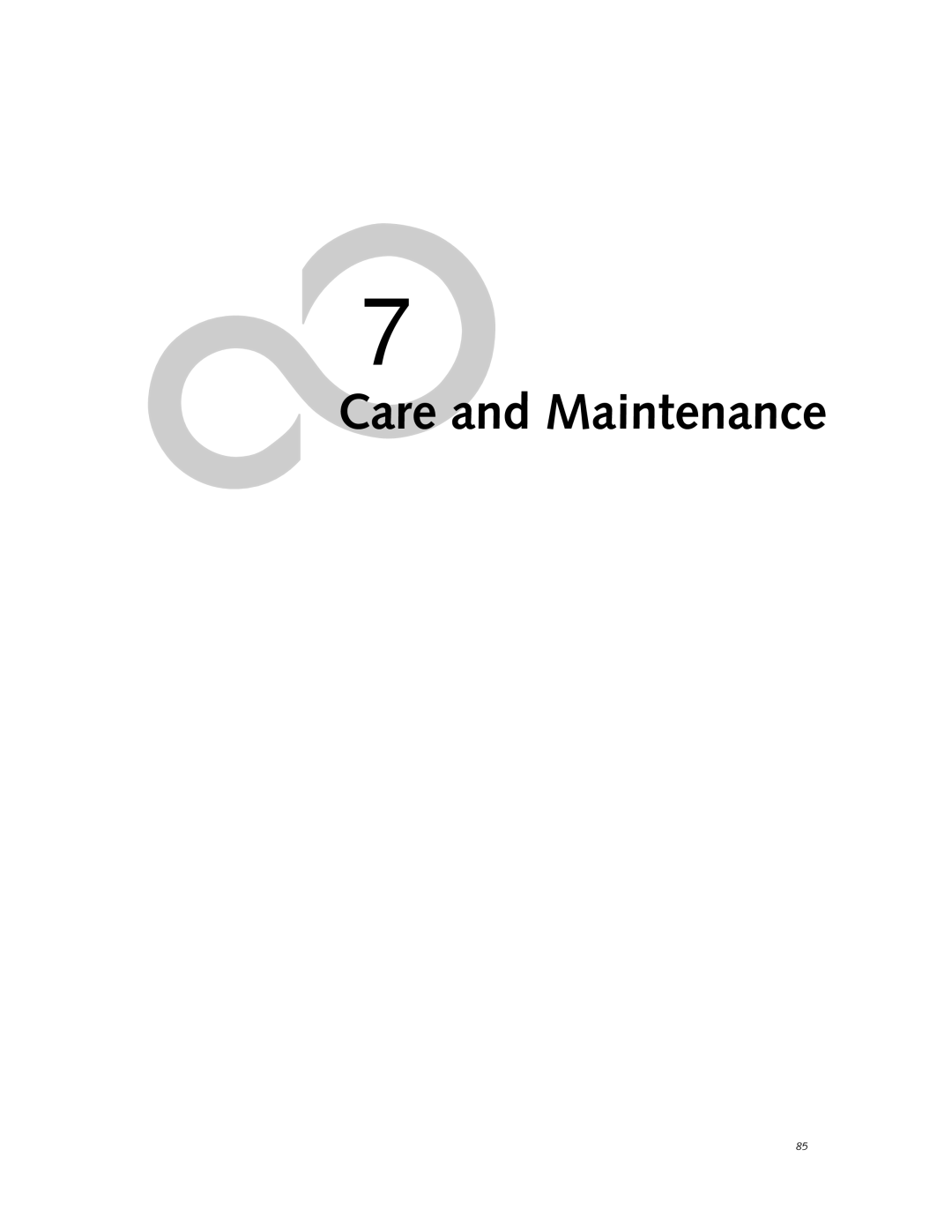 Fujitsu P7230 manual Care and Maintenance 