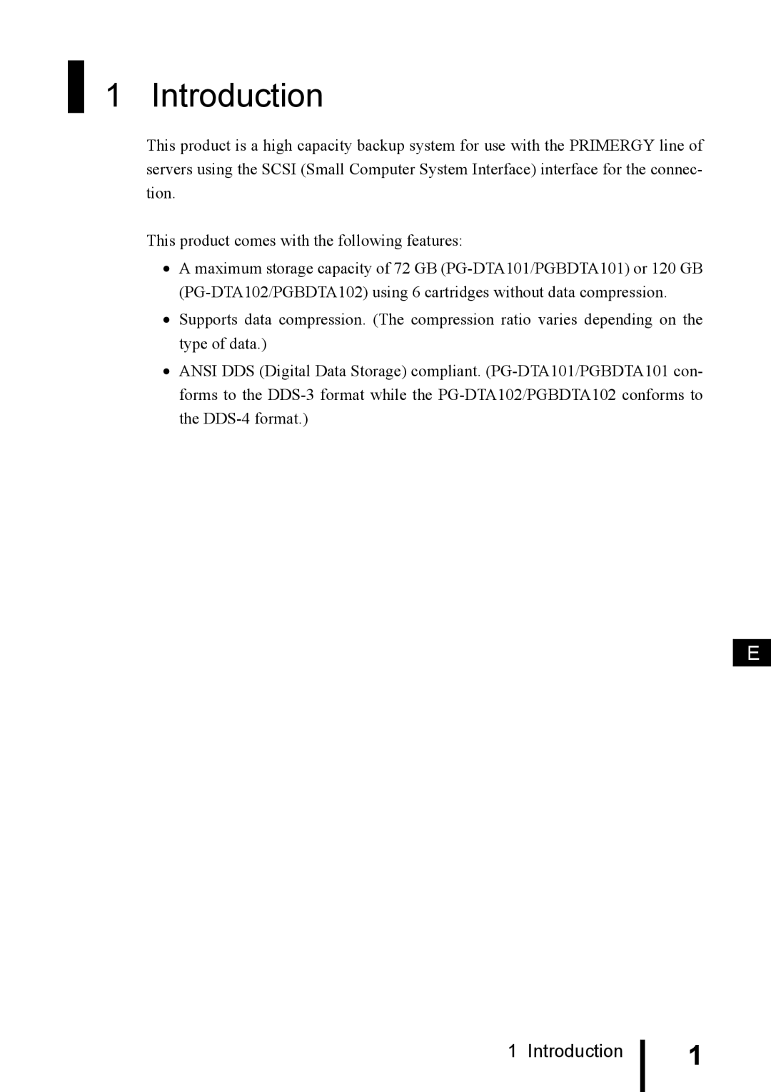 Fujitsu PG-DTA101 manual Introduction 