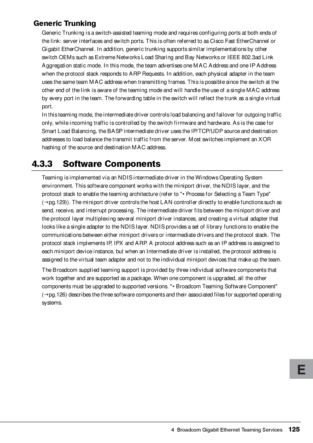 Fujitsu PG-FCS102, PG-FCS103, BX620 manual Software Components, Generic Trunking 