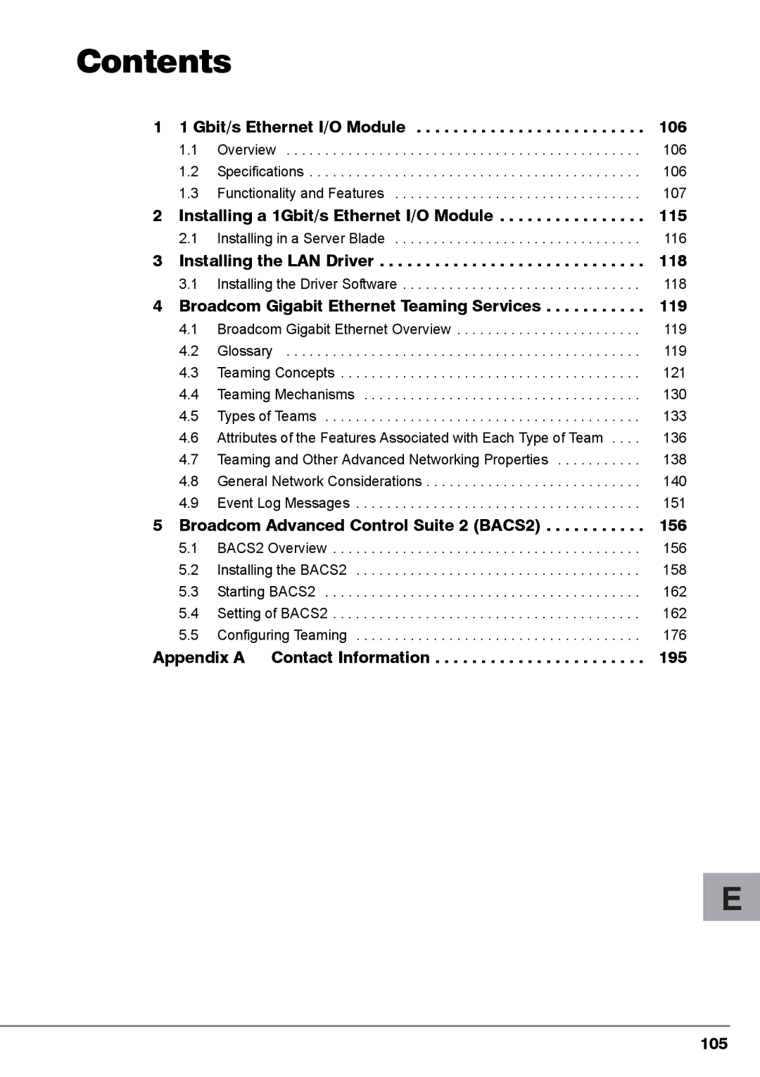 Fujitsu BX620, PG-FCS103, PG-FCS102 manual Contents 