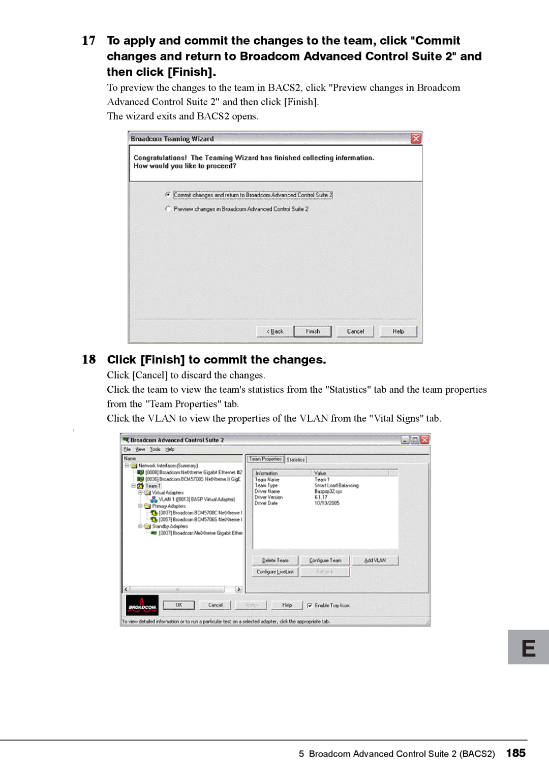 Fujitsu PG-FCS102, PG-FCS103, BX620 manual Click Finish to commit the changes 