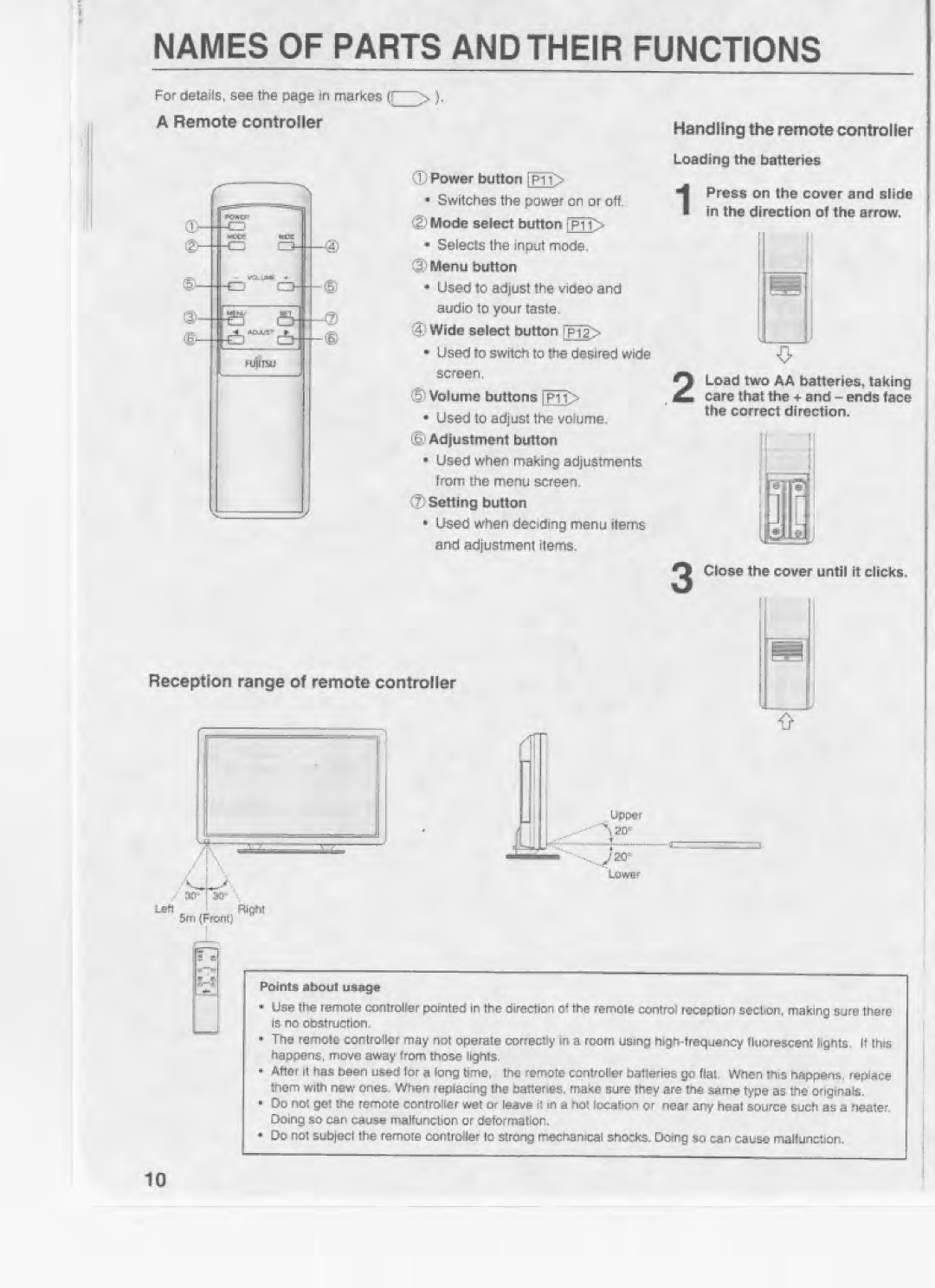 Fujitsu PLD-42U manual 