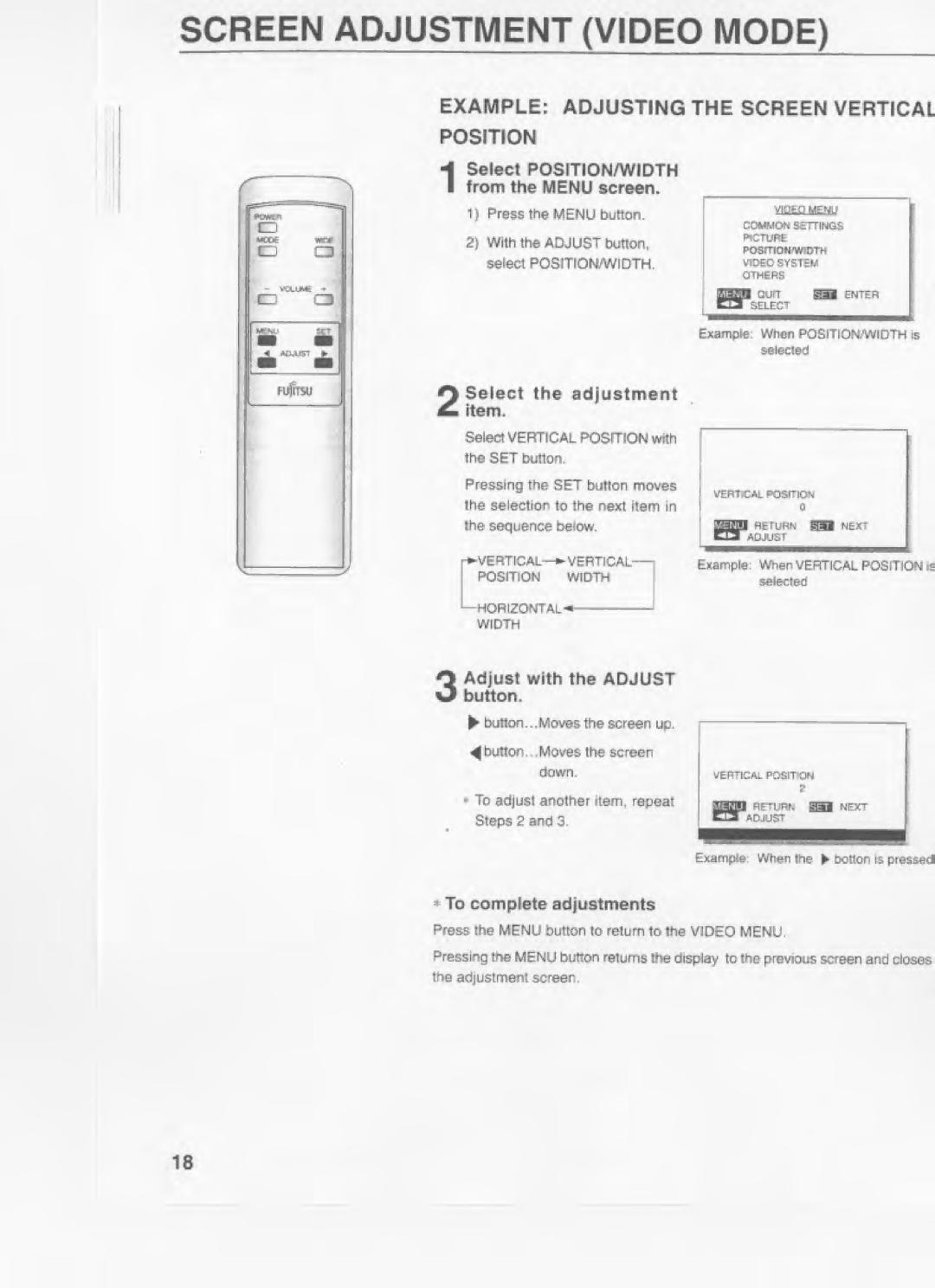 Fujitsu PLD-42U manual 