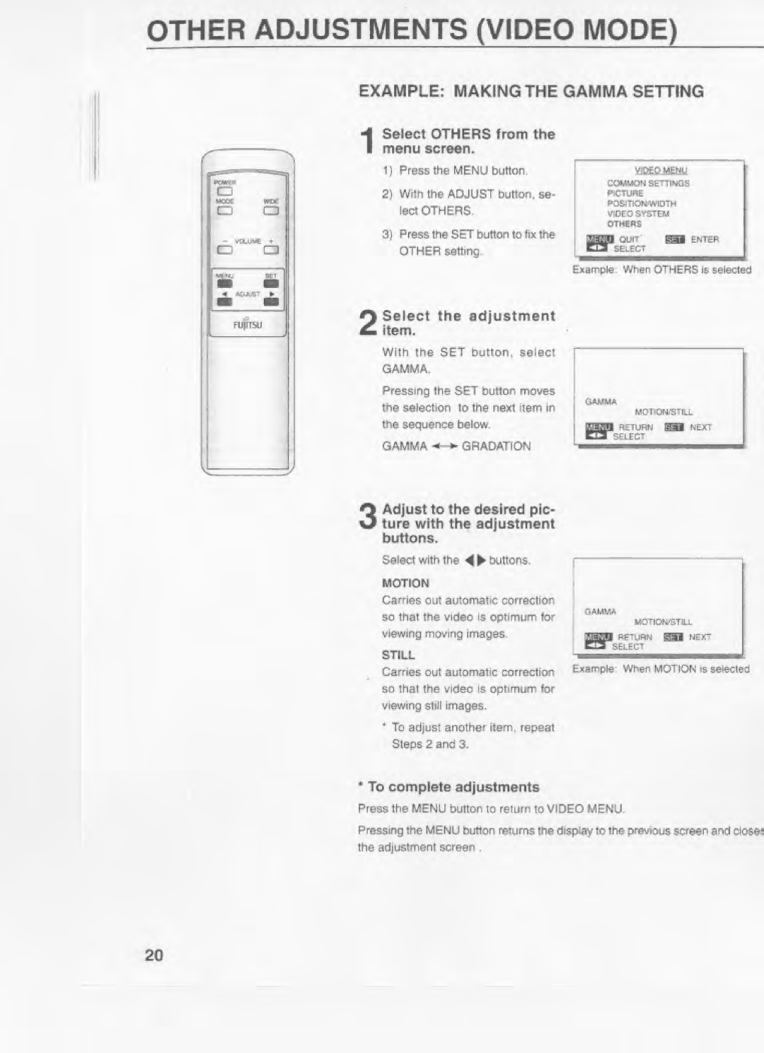 Fujitsu PLD-42U manual 