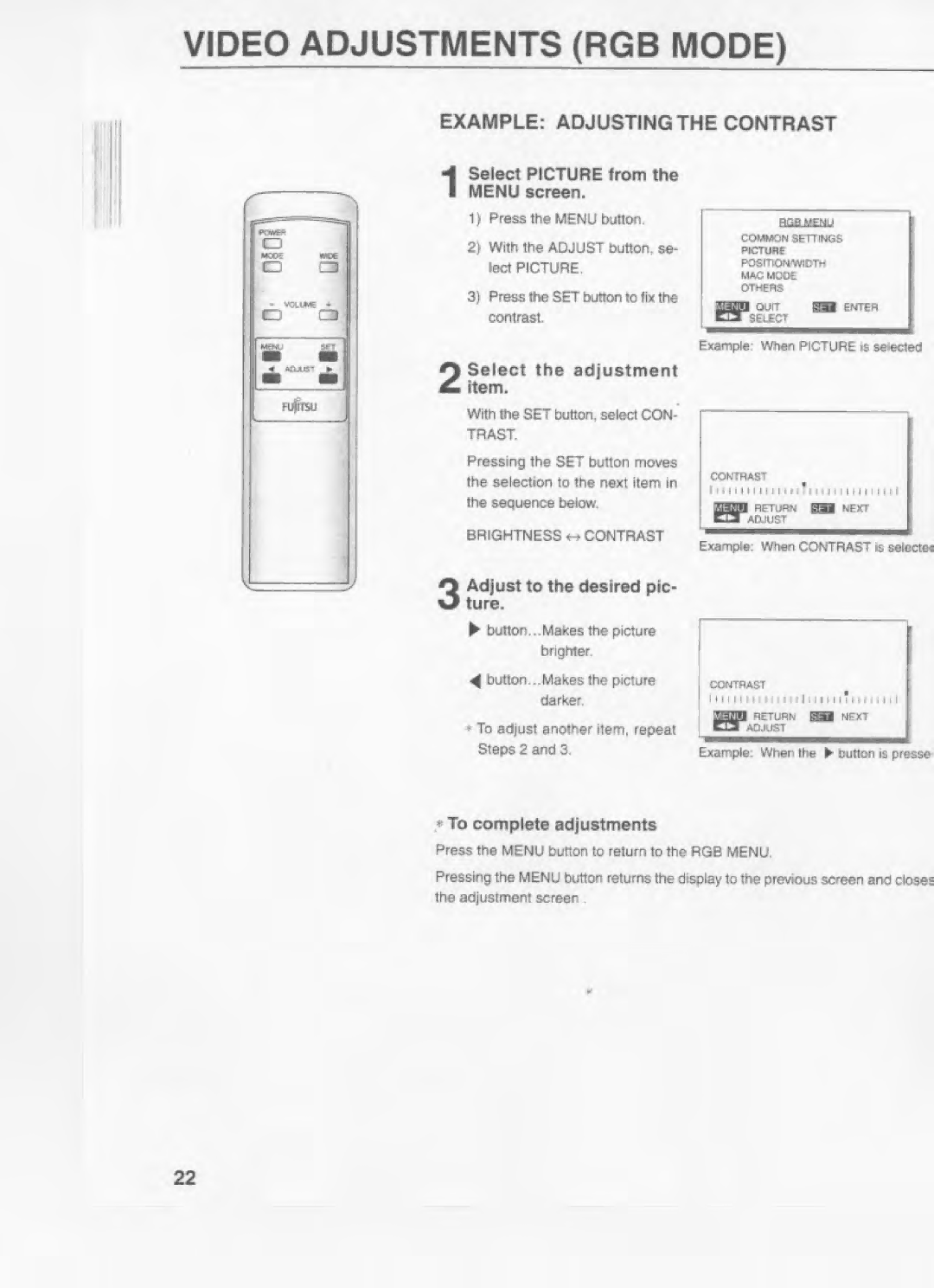 Fujitsu PLD-42U manual 