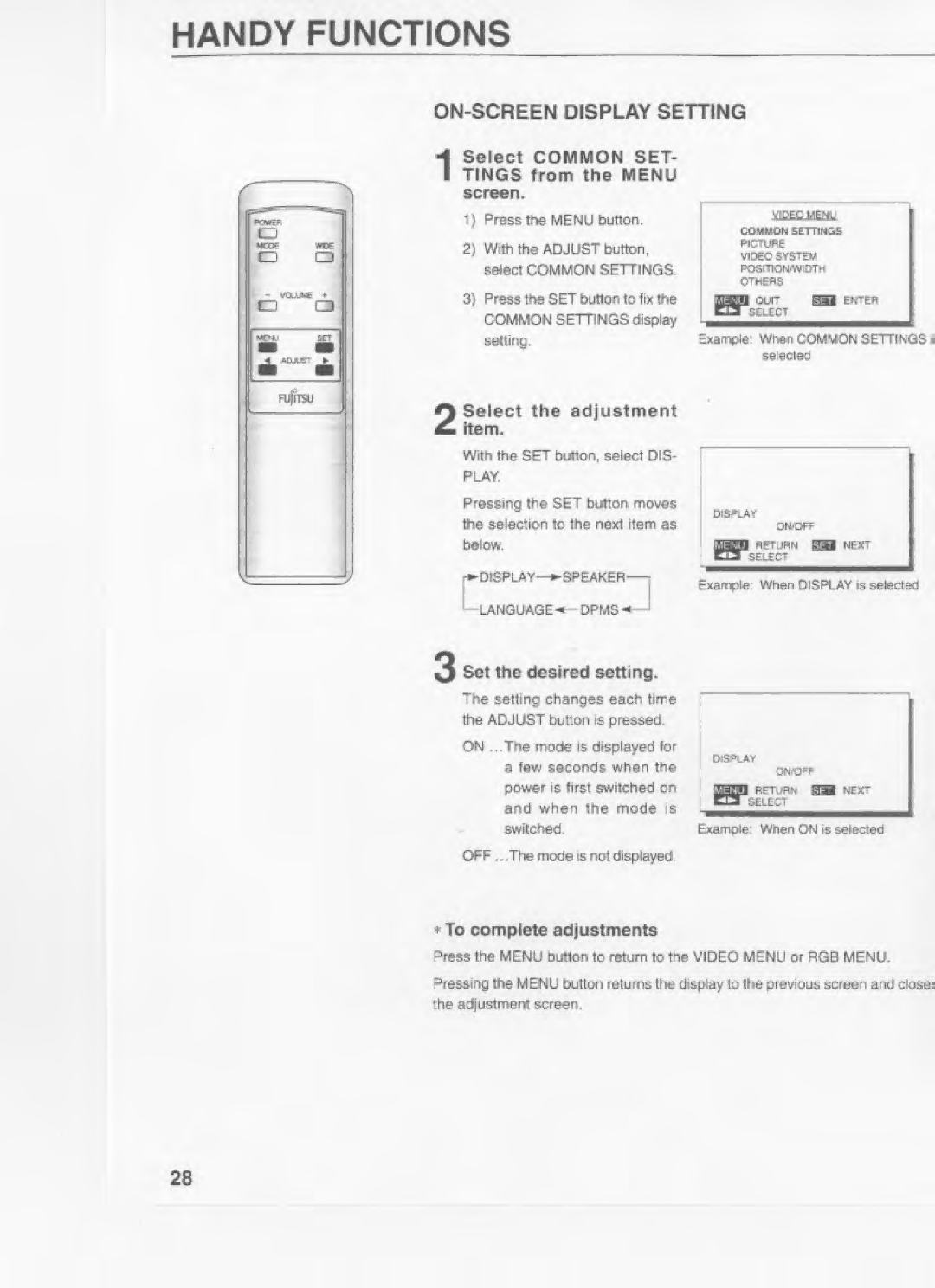 Fujitsu PLD-42U manual 