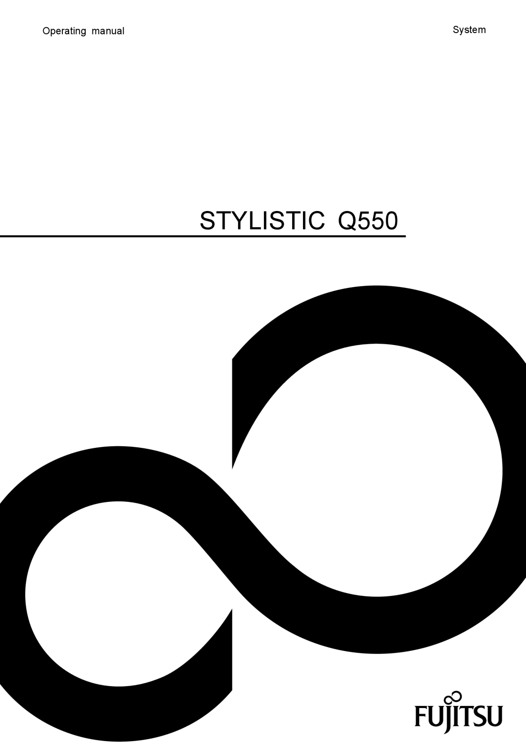 Fujitsu manual Stylistic Q550 