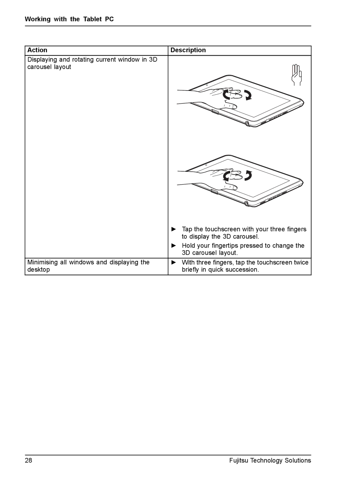 Fujitsu Q550 manual Description 