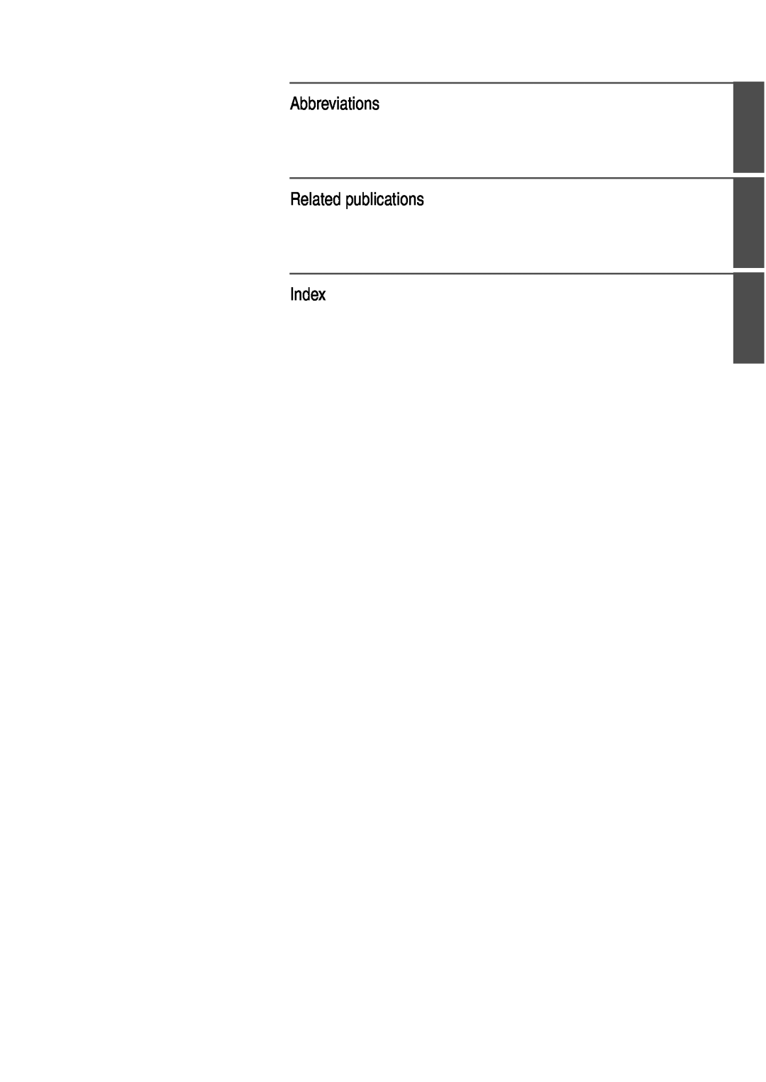 Fujitsu RX200 manual Abbreviations Related publications Index 