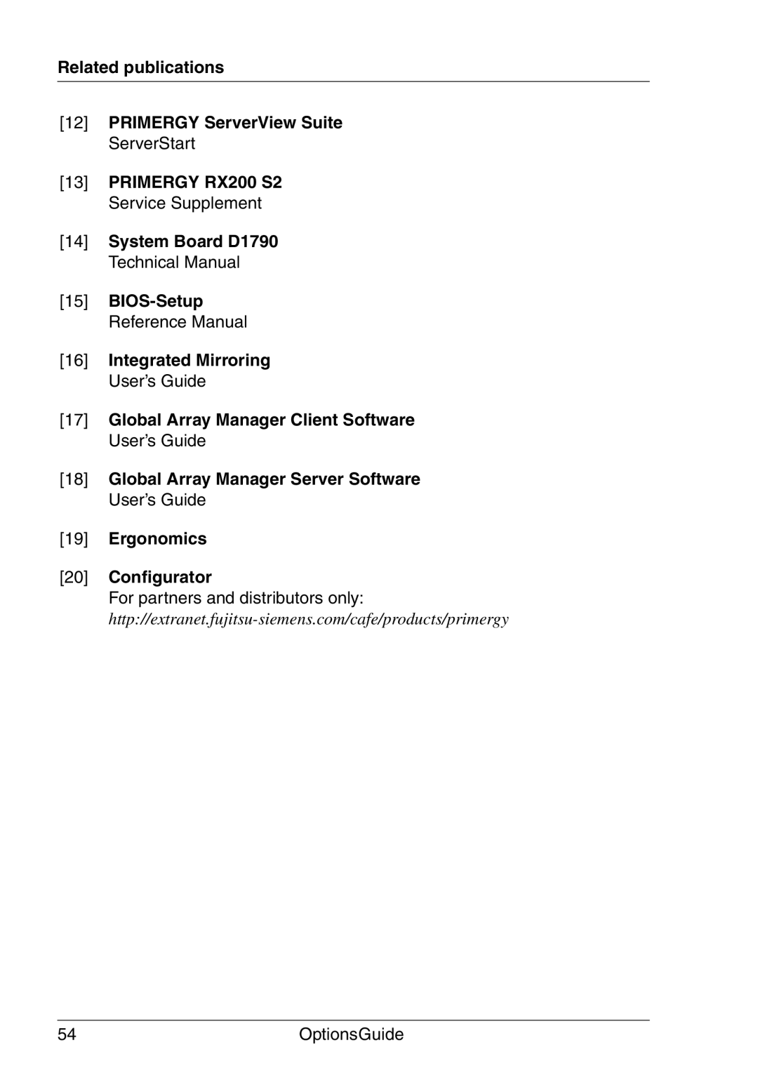 Fujitsu RX200 manual Integrated Mirroring User’s Guide 