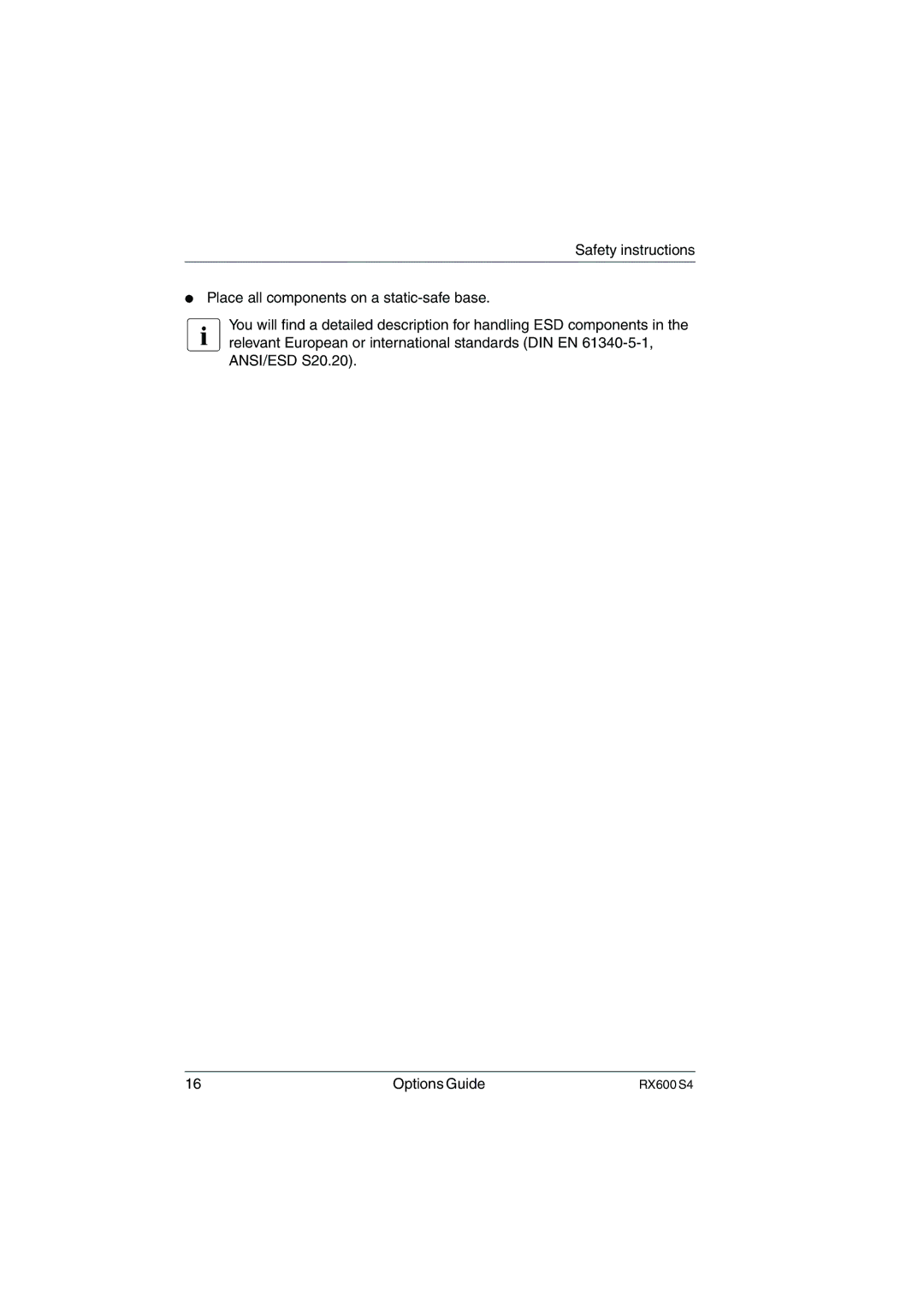 Fujitsu RX600 S4 manual 