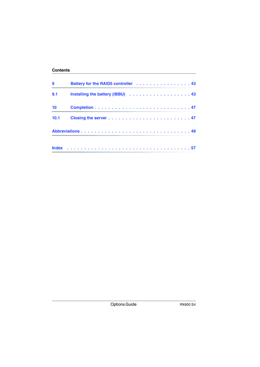 Fujitsu RX600 S4 manual Contents 