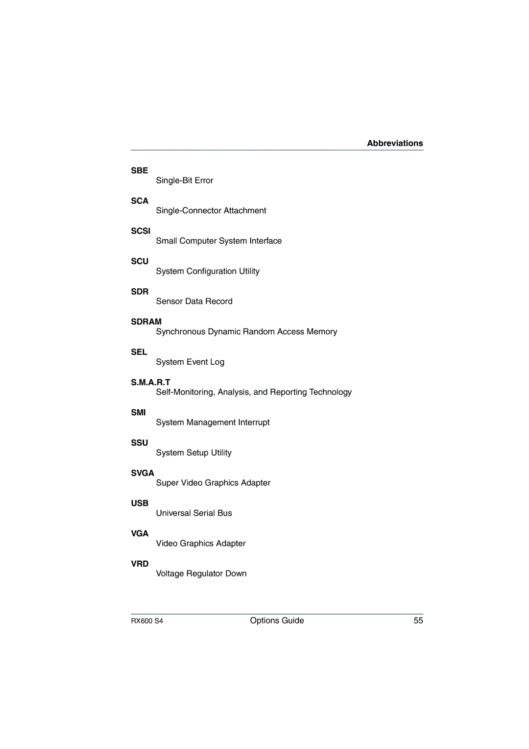 Fujitsu RX600 S4 manual Sbe 