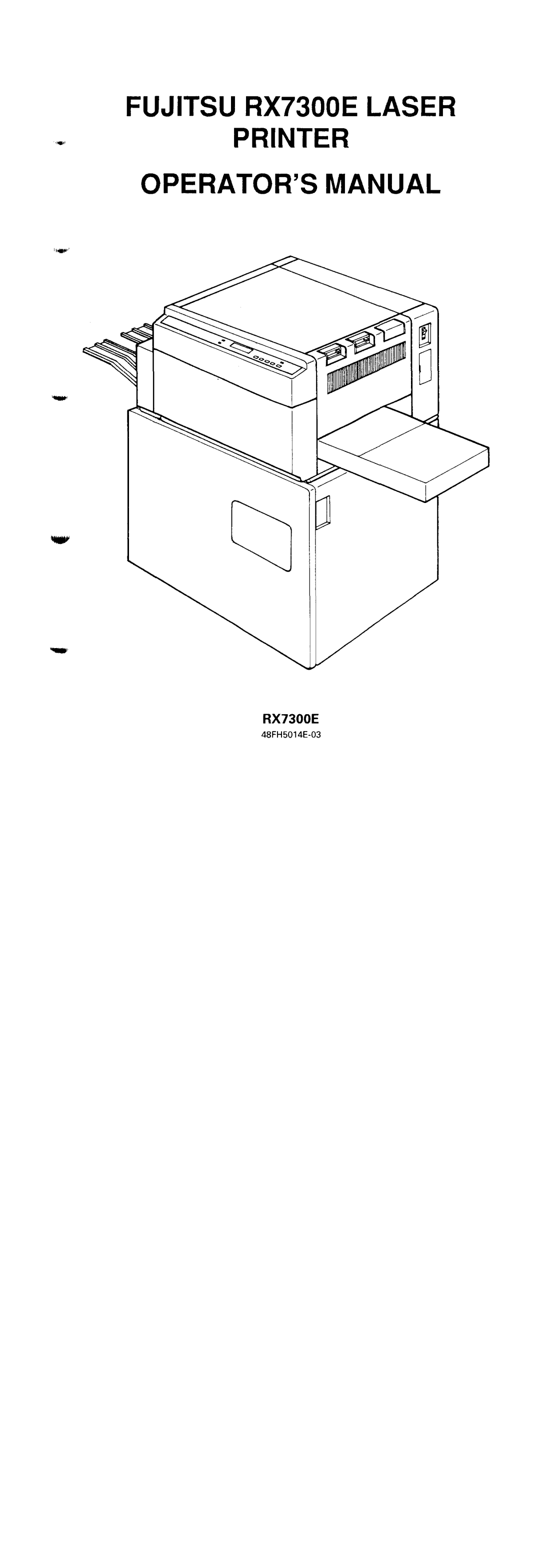 Fujitsu RX7300E manual 