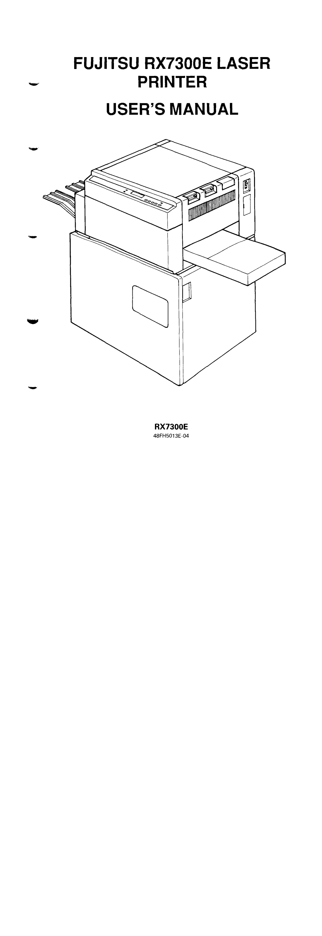 Fujitsu RX7300E manual 