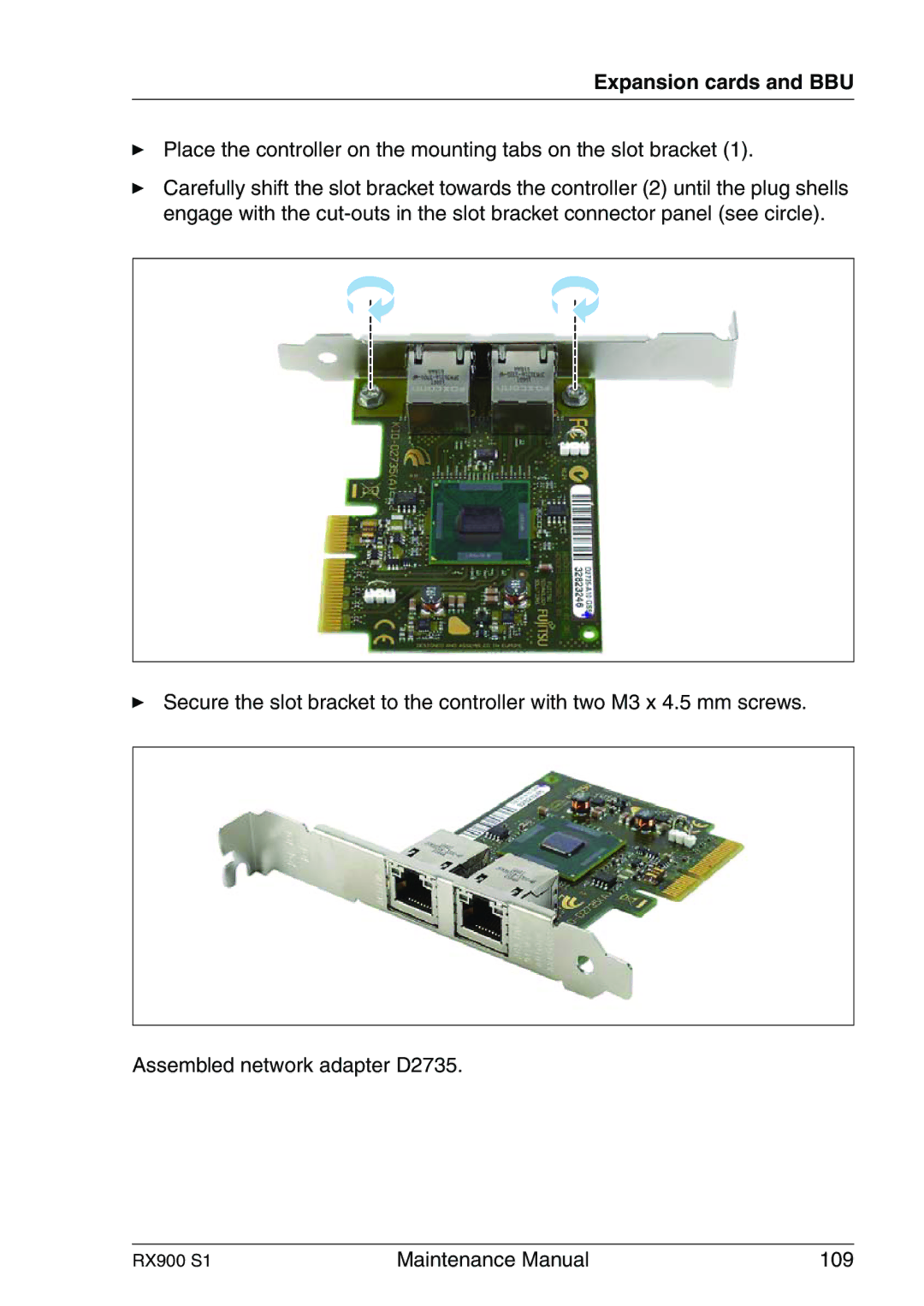 Fujitsu RX900 S1 manual Maintenance Manual 109 