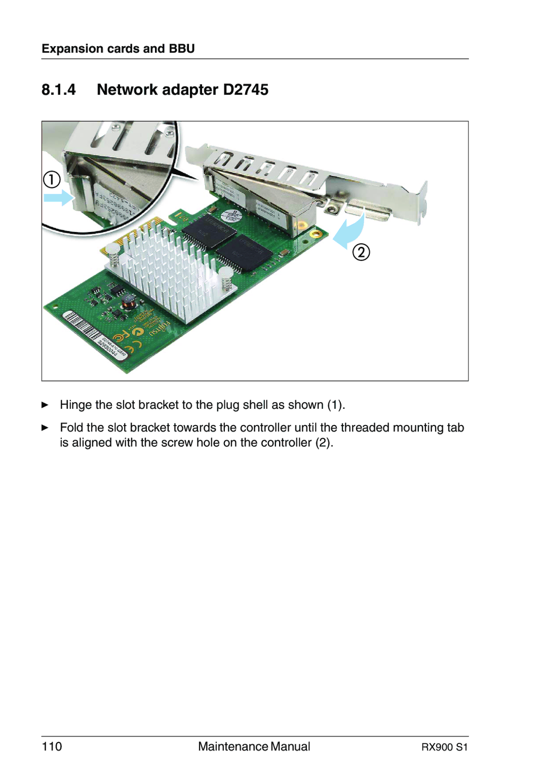 Fujitsu RX900 S1 manual Network adapter D2745 