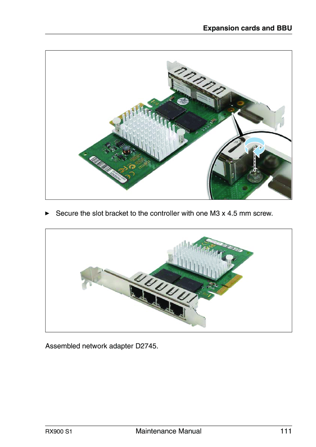 Fujitsu RX900 S1 manual Maintenance Manual 111 