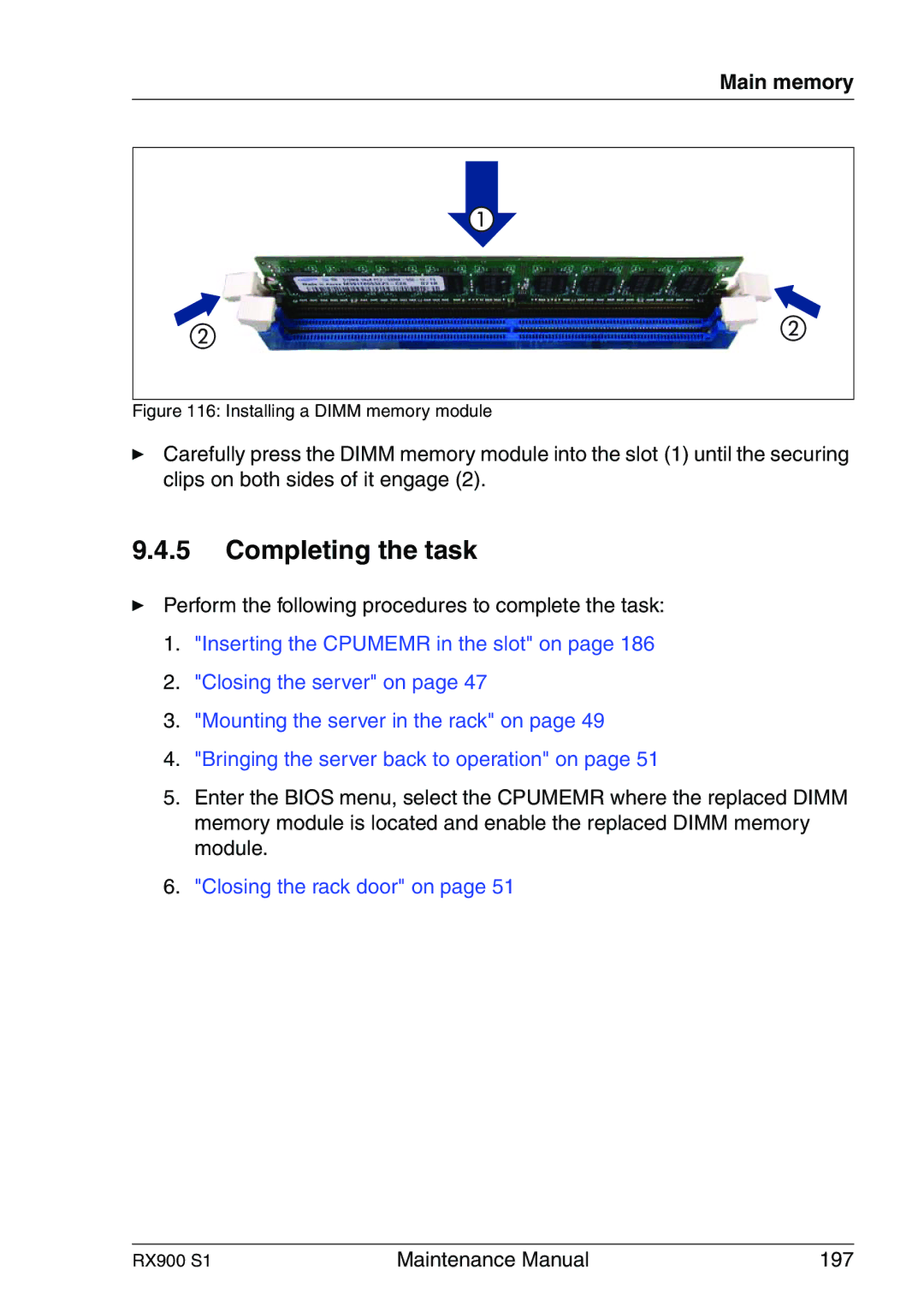 Fujitsu RX900 S1 manual Maintenance Manual 197 