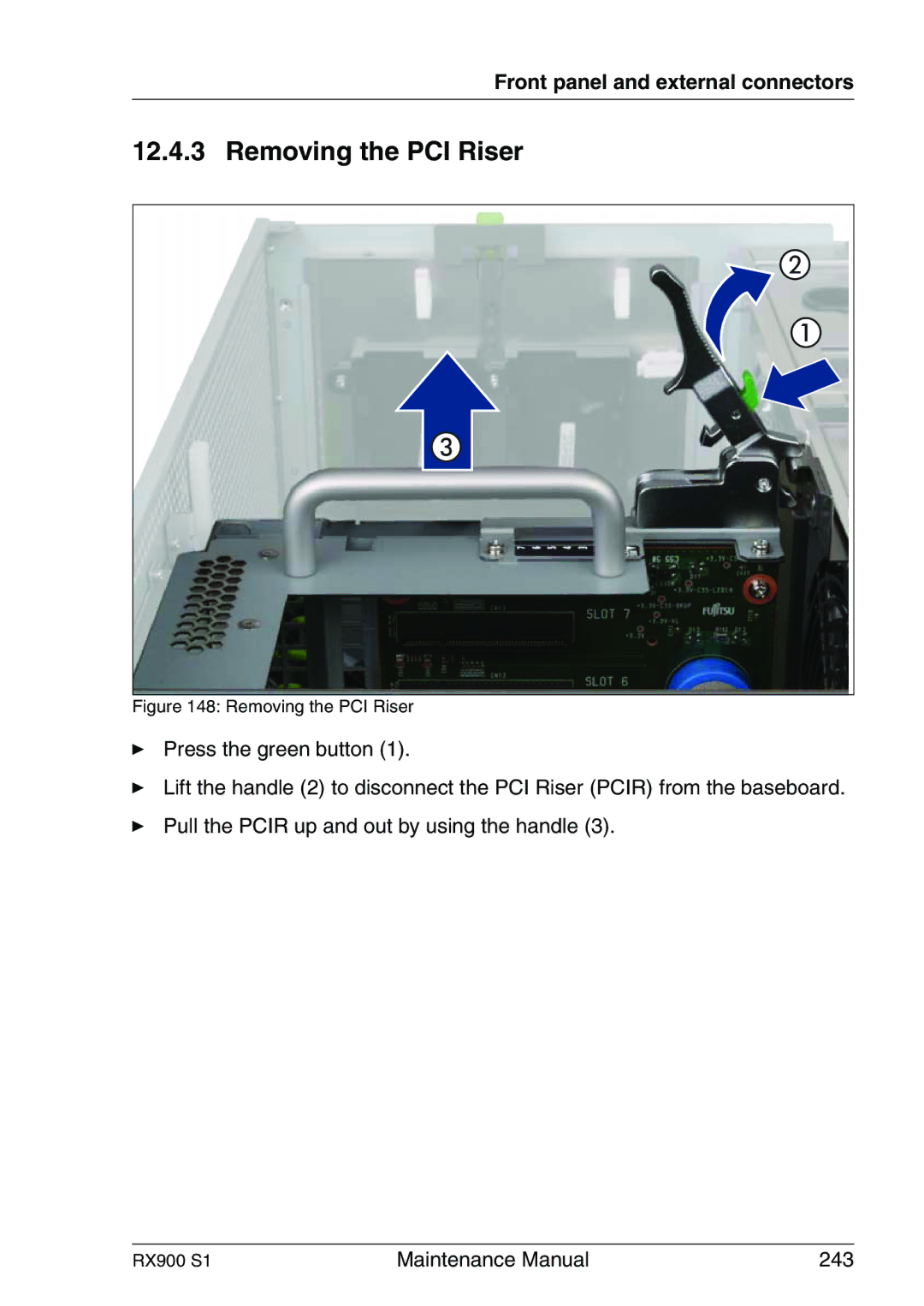 Fujitsu RX900 S1 manual Maintenance Manual 243 