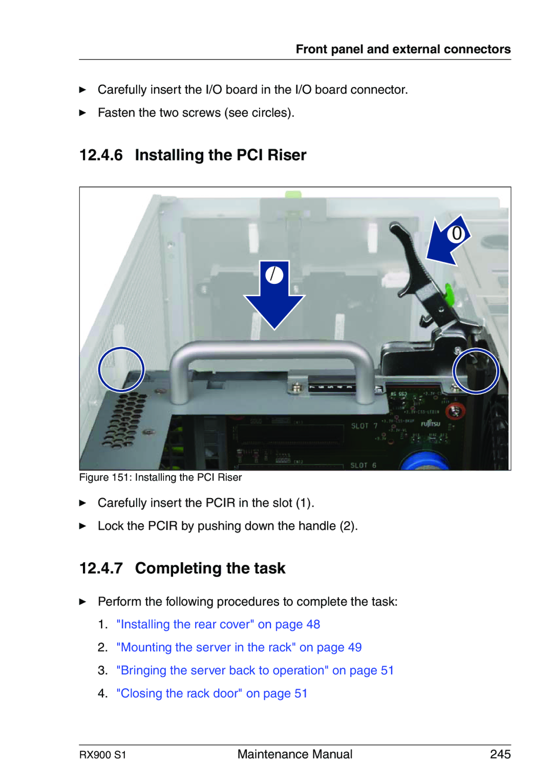 Fujitsu RX900 S1 manual Maintenance Manual 245 