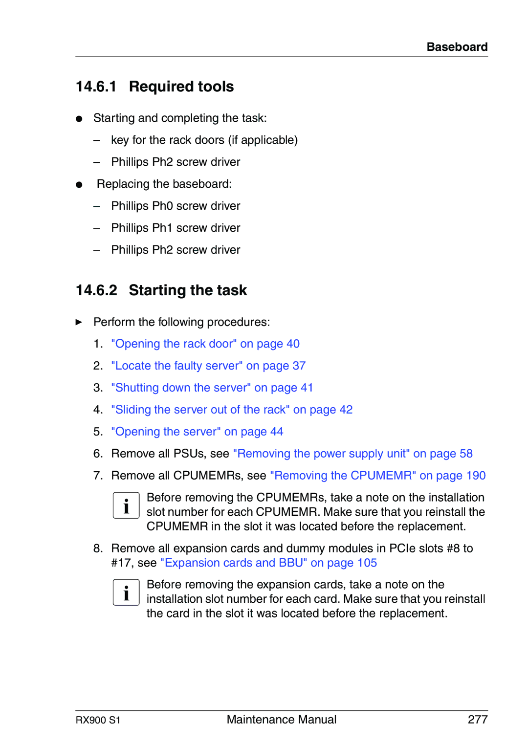 Fujitsu RX900 S1 manual Maintenance Manual 277 