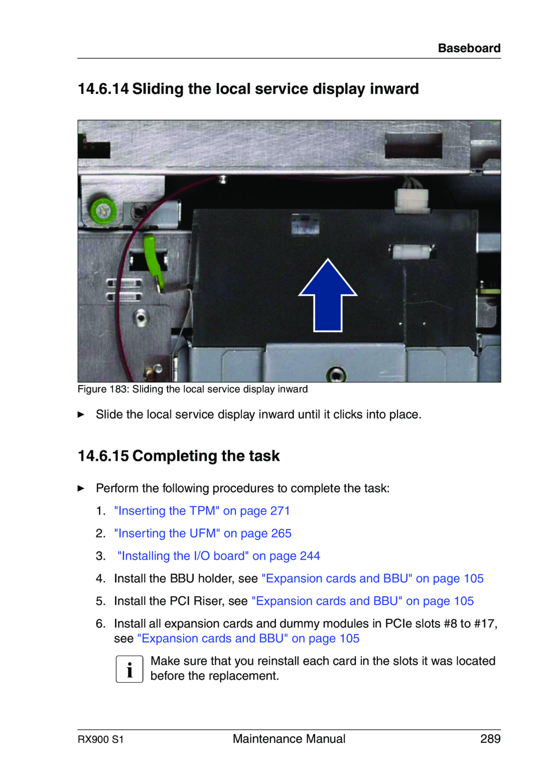 Fujitsu RX900 S1 manual Maintenance Manual 289 