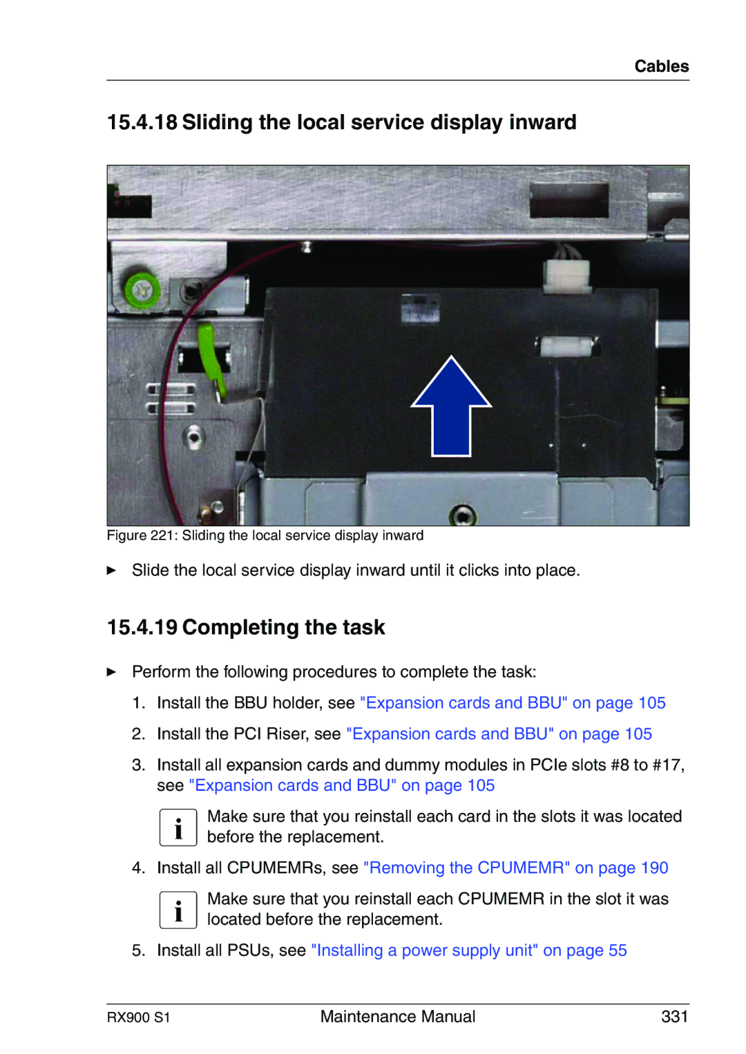 Fujitsu RX900 S1 manual Maintenance Manual 331 