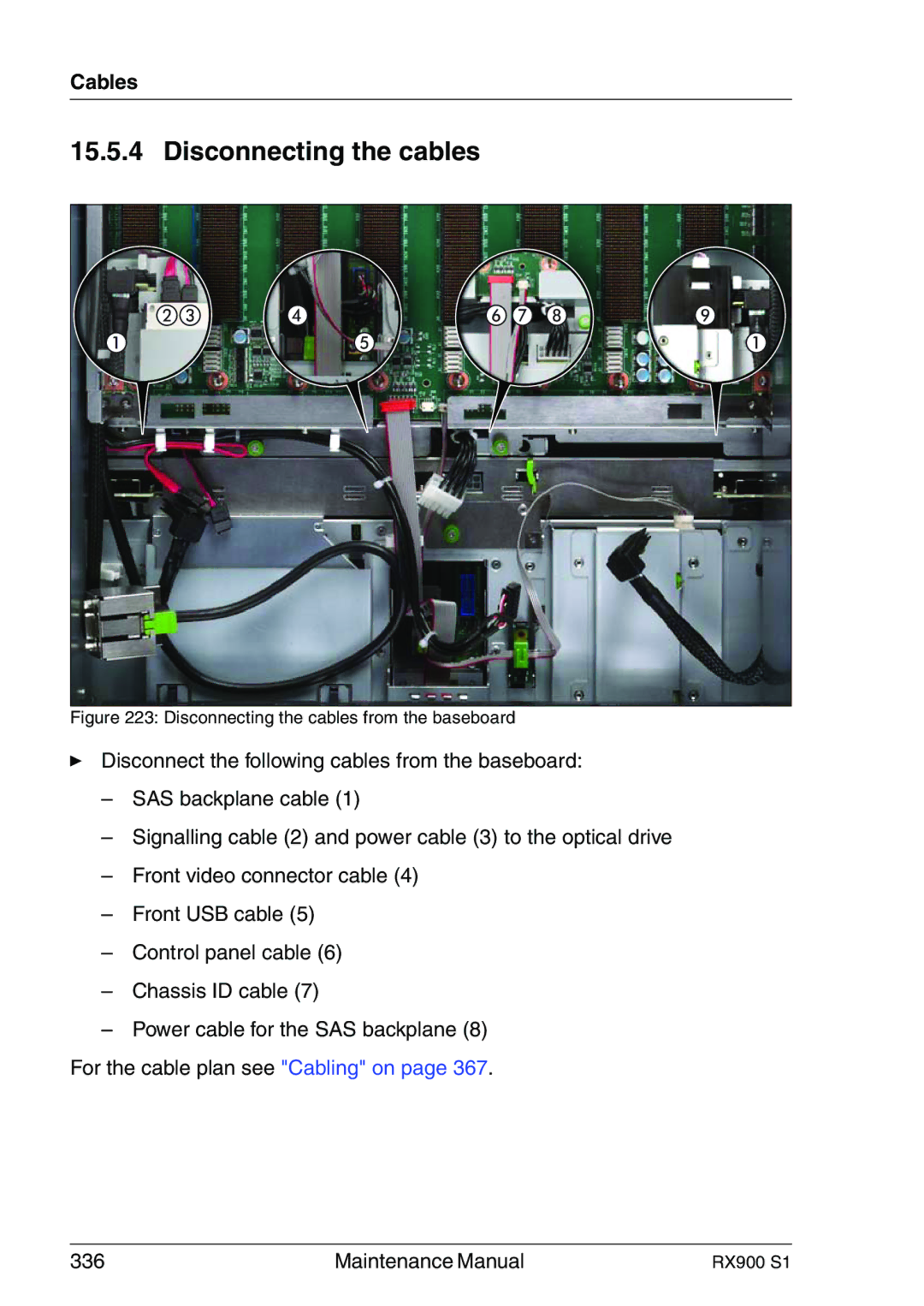 Fujitsu RX900 S1 manual Disconnecting the cables 