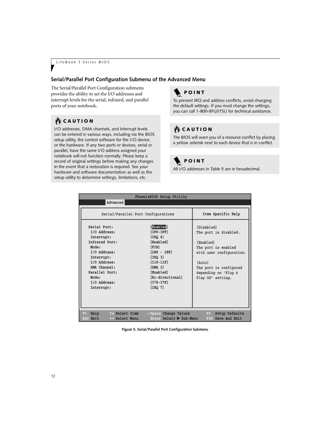 Fujitsu S-4572 manual Enabled, Fir 