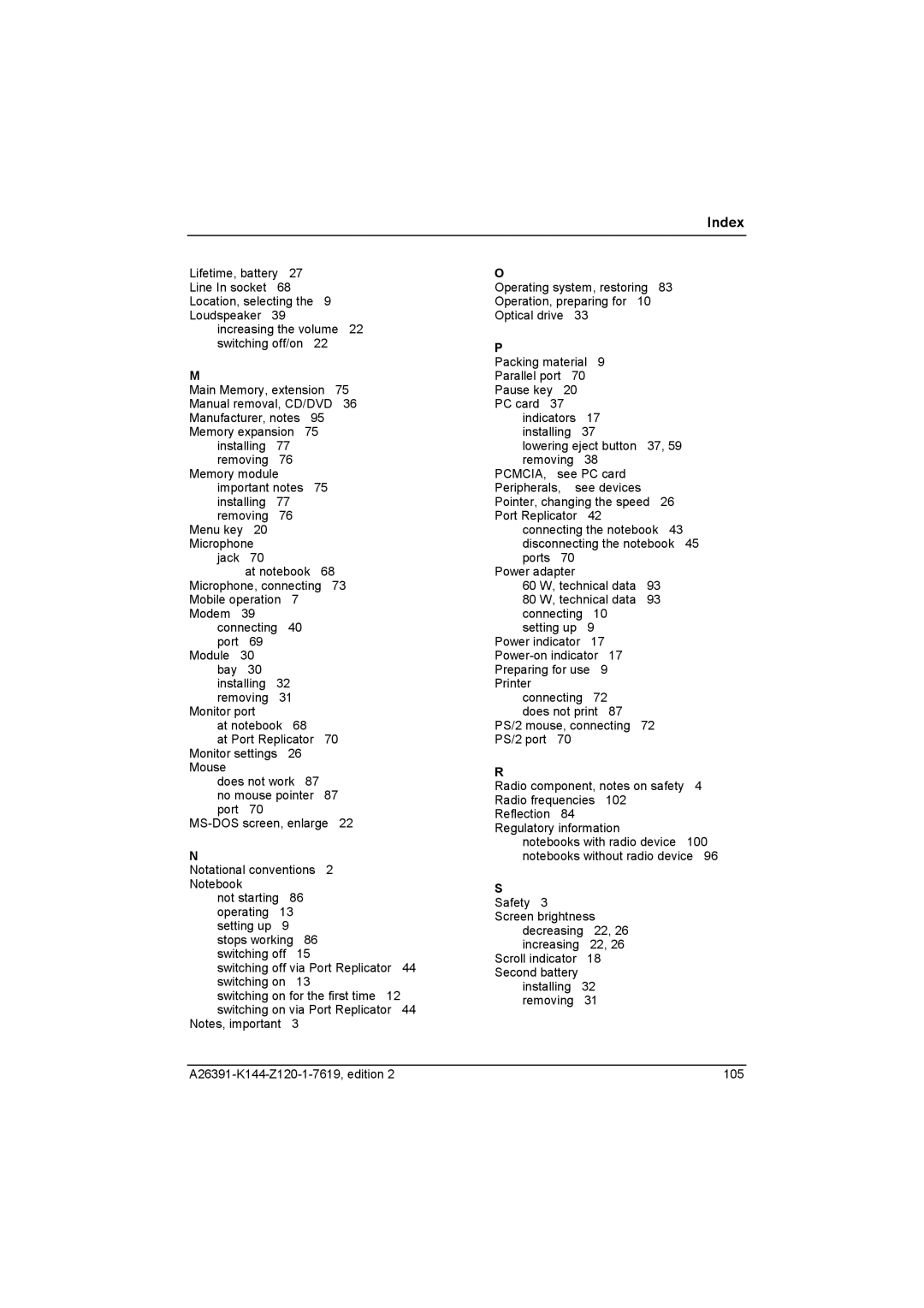 Fujitsu S SERIES manual Switching off via Port Replicator 