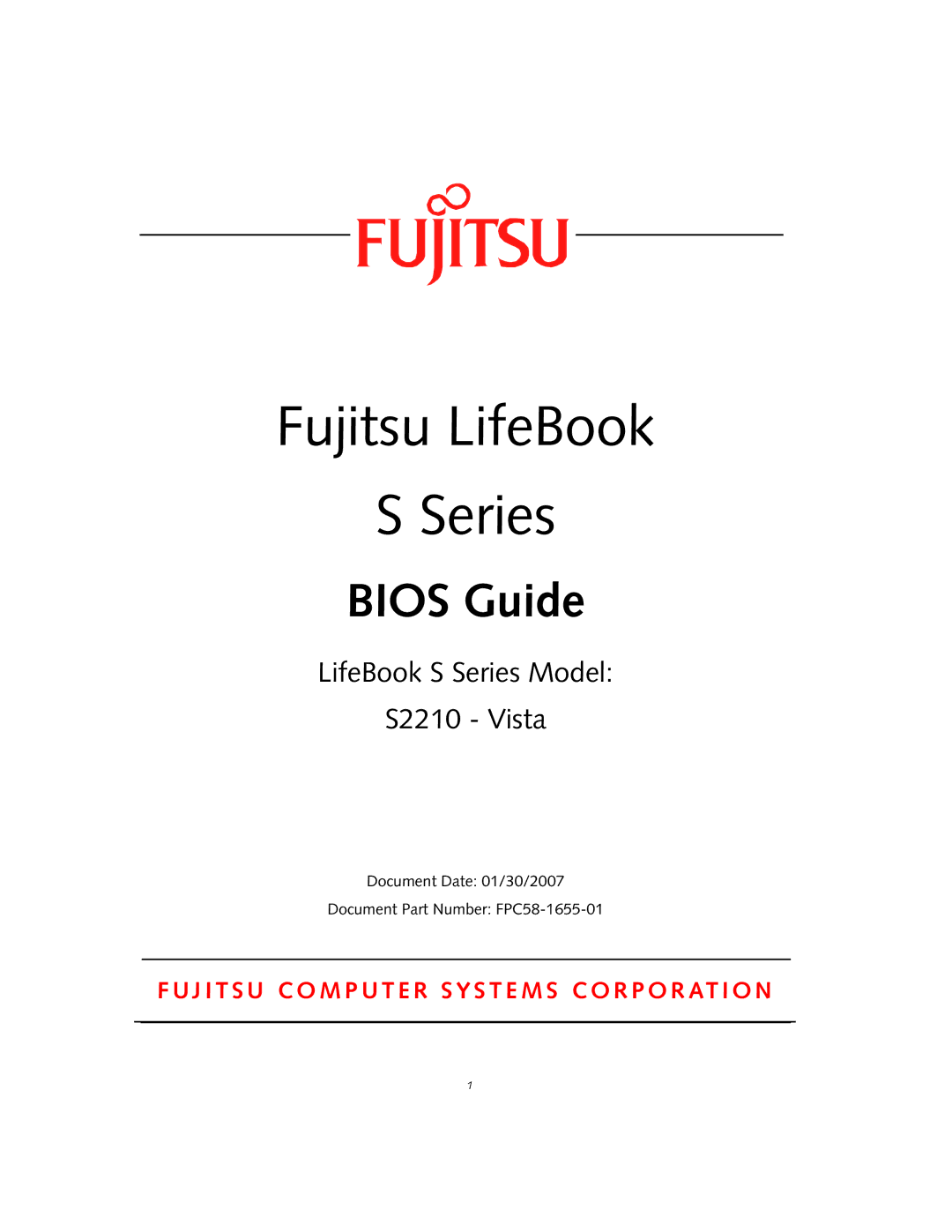 Fujitsu S2210 manual Fujitsu LifeBook Series 